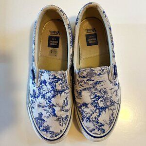 Vans x Opening Ceremony 2018 toile slip ons size W9 M7.5